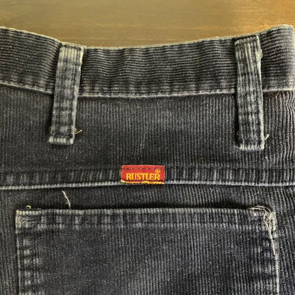 Vintage Rustler Jeans Mens 36x30 Corduroy Regular Fit Straight Leg Made In USA - Picture 4 of 16